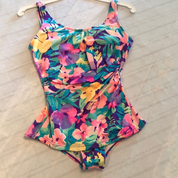 Phantom Other - Colorful 1pc Bathing Suit by Phantom SZ 14
